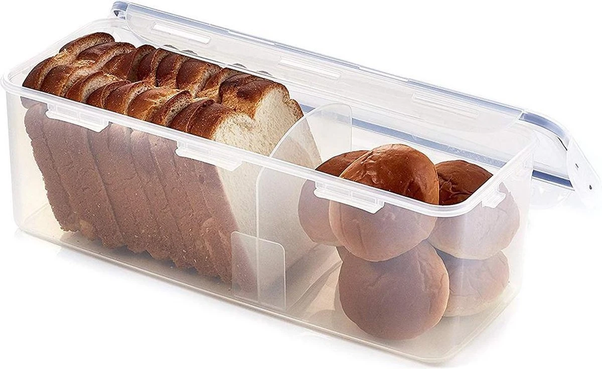 Lock&Lock Vershouddoos Voor Brood - Brooddoos - Broodtrommel - Brood Bewaren - Opbergdoos - Bewaardoos Met Deksel - 100% Luchtdicht - BPA Vrij - 5 Liter - Transparant 3 Lock&Lock Vershouddoos Voor Brood - Brooddoos - Broodtrommel - Brood Bewaren - Opbergdoos - Bewaardoos Met Deksel - 100% Luchtdicht - BPA Vrij - 5 Liter - Transparant