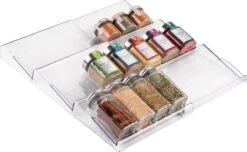 Kruidenrek - Lade-organizer - Voor Keuken, Badkamer En Kantoor - Voor Kruiden En Specerijen - Uitschuifbaar/3 Verdiepingen - Transparant 7 Kruidenrek - Lade-organizer - Voor Keuken, Badkamer En Kantoor - Voor Kruiden En Specerijen - Uitschuifbaar/3 Verdiepingen - Transparant -Mepal shop 1200x740 5