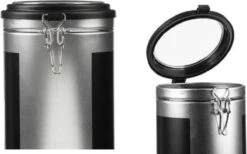 Préfère® Koffiebonen Bewaarbus 1,6L - Koffiepads Bewaarbus - Koffieblikbewaarblik - Zilver/Zwart 6 Préfère® Koffiebonen Bewaarbus 1,6L - Koffiepads Bewaarbus - Koffieblikbewaarblik - Zilver/Zwart -Mepal shop 1200x746 2