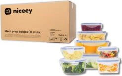 Niceey Meal Prep Bakjes - 8 Stuks - Vershoudbakjes Set Met Deksel - Magnetron Bakjes Met Deksel - Diepvriesbakjes - Plastic 19 Niceey Meal Prep Bakjes - 8 Stuks - Vershoudbakjes Set Met Deksel - Magnetron Bakjes Met Deksel - Diepvriesbakjes - Plastic -Mepal shop 1200x750