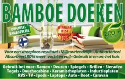 Merkloos Bamboe Dubbele Set + 1 EXTRA Doek. Wonderdoeken - Microvezeldoeken - Raamdoeken - Droogdoeken -Mepal shop 1200x756