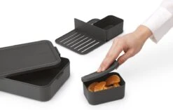 Brabantia Make & Take Bento Lunchbox Incl Bentobox - Large - Kunststof - Dark Grey -Mepal shop 1200x762 2
