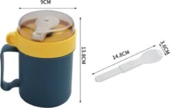 Soepbeker Magnetron Met Hendel 500ml - Hitte Bestendige Beker - Lunchcontainer - Yoghurt To Go - Soepbeker To Go - Inclusief Lepel/vork -Mepal shop 1200x764 3