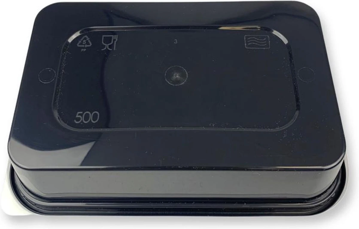 50 Stuks Zwarte Magnetron Bakjes Met Deksel - 500 Cc Bakjes - 500ml Bakjes Met Deksel - Magnetronbakje - Saladebakje Met Deksel - Zwart Bakje - Tapas - Diepvriesbakjes - Vershoudbakjes - Plastic Bakjes Met Deksel - Vershouddoos - Lunchbox 4 50 Stuks Zwarte Magnetron Bakjes Met Deksel - 500 Cc Bakjes - 500ml Bakjes Met Deksel - Magnetronbakje - Saladebakje Met Deksel - Zwart Bakje - Tapas - Diepvriesbakjes - Vershoudbakjes - Plastic Bakjes Met Deksel - Vershouddoos - Lunchbox - Afbeelding 2