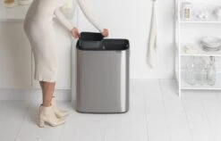 Brabantia Bo Touch Bin Prullenbak - 2 X 30 L - Matt Steel Fingerprint Proof -Mepal shop 1200x766 11