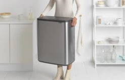 Brabantia Bo Touch Bin Prullenbak - 2 X 30 L - Matt Steel Fingerprint Proof -Mepal shop 1200x766 14
