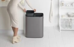 Brabantia Bo Touch Bin Prullenbak - 2 X 30 L - Platinum -Mepal shop 1200x766 6