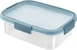 Curver Smart Fresh Eco Vershoudbakje Met Deksel - Rechthoekig - 1L - Transparant/Smokey Grey -Mepal shop 1200x775 1