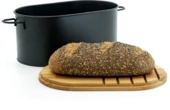 Broodtrommel Met Snijplank - Broodbox - Brood Bewaren - Zwart -Mepal shop 1200x778 4