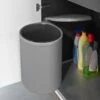 Eleganca Afvalbak 13 Liter – Inbouw Prullenbak – Inbouw Afvalemmer – Uittrekbare Prullenbak – Afvalemmer Keuken – Hygiënisch – Ruimtebesparend Vuilnisbak – Rond – Grijs – B27.7xD27.7xH35.5cm -Mepal shop 1200x798 11