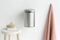 Brabantia NewIcon Wandprullenbak - 3 L - Matt Steel -Mepal shop 1200x799 85