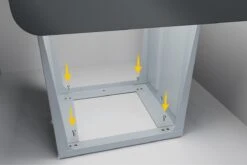 Hailo 0310-300 EcoLine Design Trio L Inbouwafvalemmer 3x10L Met 3 Compartimenten Zwart -Mepal shop 1200x800 114