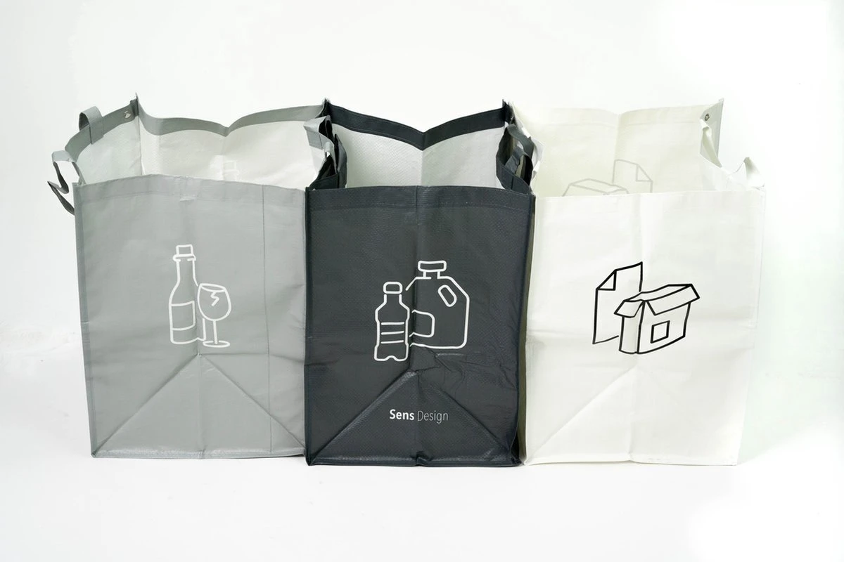 Sens Design Prullenbak Afvalscheiding 3 Vakken – Recycling Prullenmand 3 Sens Design Prullenbak Afvalscheiding 3 Vakken – Recycling Prullenmand