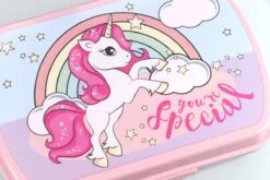 Broodtrommel + Drinkfles Unicorn | Lunchbox Voor Kinderen | Eenhoorn Roze LS03a -Mepal shop 1200x800 193