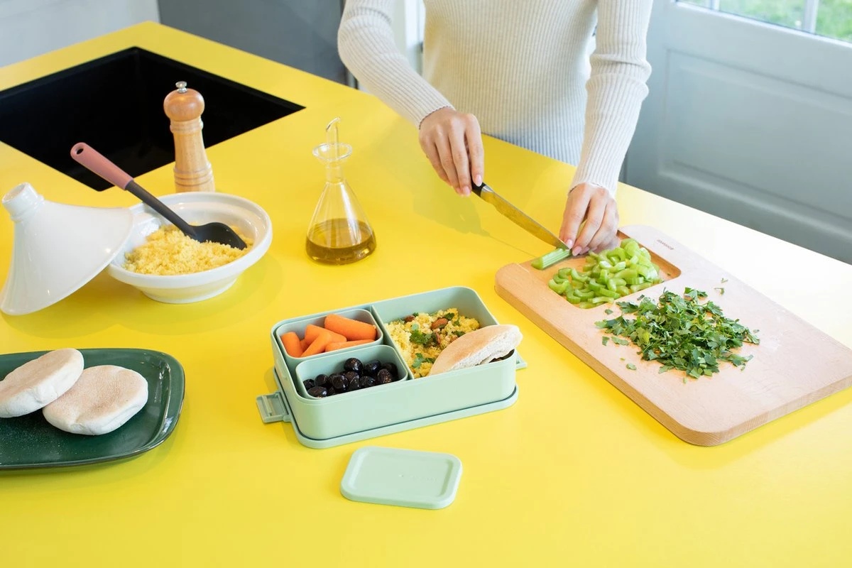 Brabantia Make & Take Bento Lunchbox Incl Bentobox- Large - Kunststof - Jade Green 16 Brabantia Make & Take Bento Lunchbox Incl Bentobox- Large - Kunststof - Jade Green - Afbeelding 14