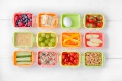 Lock&Lock (mini) Vershoudbakjes Set Met Deksel - Snackdoosjes - Snackbox - Set Van 4 Stuks - Kinderen - Lekvrij - BPA Vrij - Klein - 180 Ml - Multicolor -Mepal shop 1200x800 232