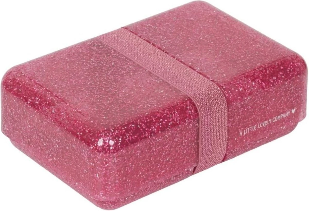 Lunch Box: Glitter - Roze | A Little Lovely Company 4 Lunch Box: Glitter - Roze | A Little Lovely Company - Afbeelding 2