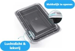 Meal Prep Bakjes - 10 Stuks - 1 Compartiment - Vershoudbakjes - Meal Prep - 1L - Magnetron Bakjes Met Deksel - Vershouddoos -Mepal shop 1200x828 16