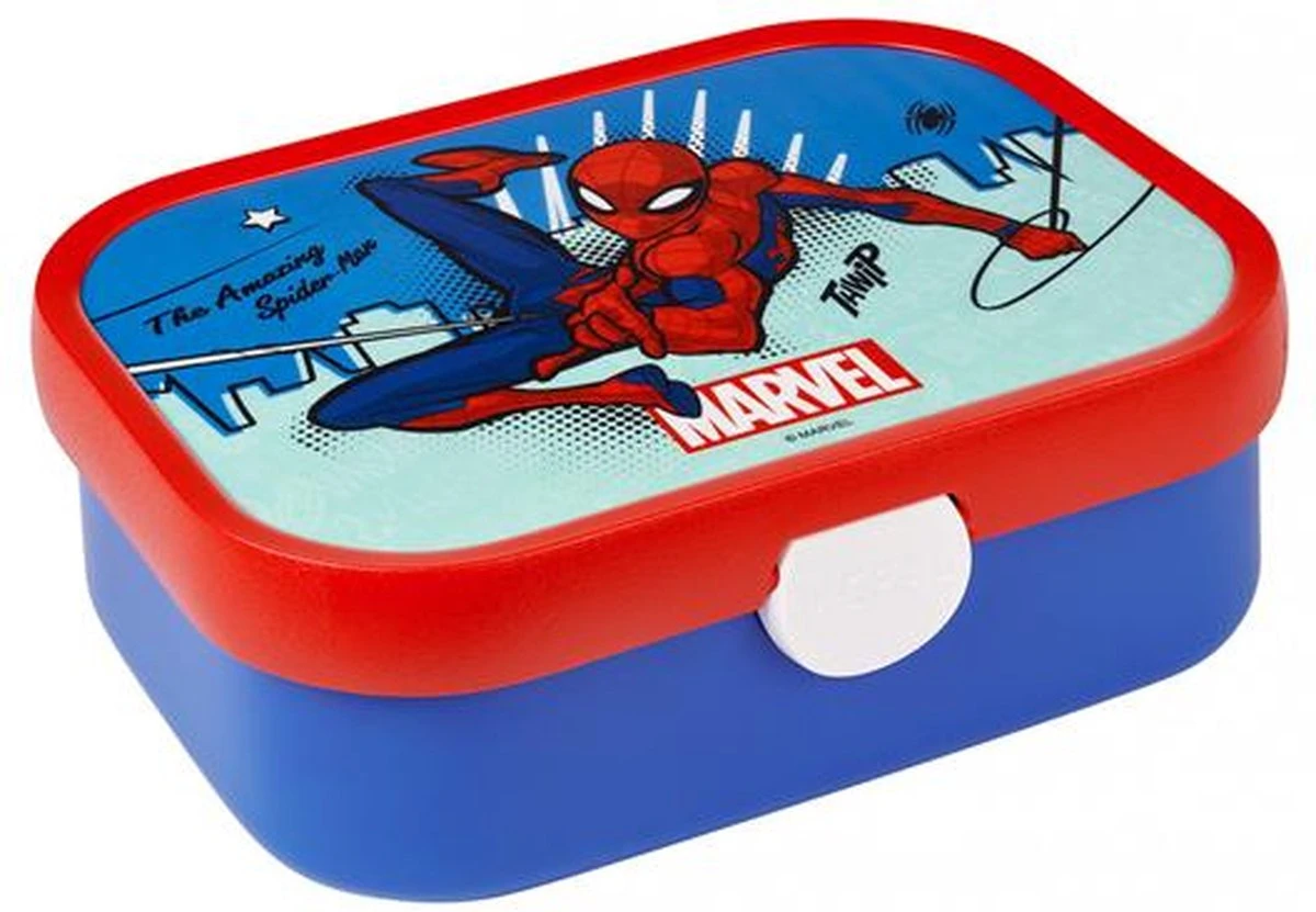 Mepal – Lunchbox Campus – Broodtrommel Voor Kinderen – Spiderman - Bento Box - Geschikt Voor 4 Boterhammen 4 Mepal – Lunchbox Campus – Broodtrommel Voor Kinderen – Spiderman - Bento Box - Geschikt Voor 4 Boterhammen - Afbeelding 2