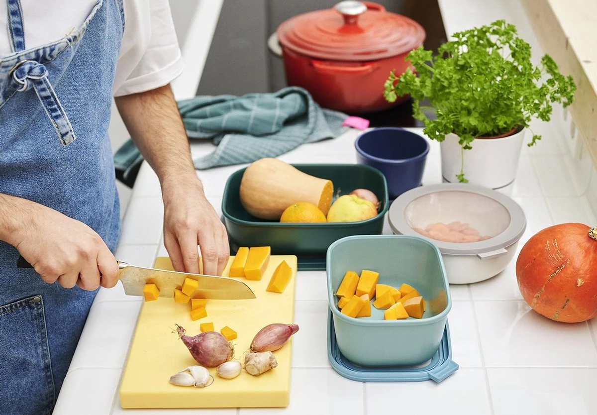 Mepal - Multikom Cirqula Rechthoekig 3-delige Set (750+1500+3000) - Mag In De Vriezer, Magnetron En Vaatwasser – Nordic Green – Meal Prep Bakjes - Bewaardozen Met Deksel 4 Mepal - Multikom Cirqula Rechthoekig 3-delige Set (750+1500+3000) - Mag In De Vriezer, Magnetron En Vaatwasser – Nordic Green – Meal Prep Bakjes - Bewaardozen Met Deksel - Afbeelding 2