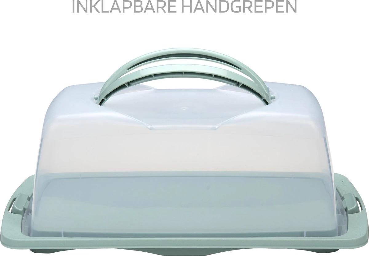 Merkloos Spesely® Pastel Groen Taart Bewaardoos Met Deksel En Inklapbare Handgrepen - Rechthoek - 39x19xH15cm - Vershouddoos - Transparant - Opbergdoos Taart - Taartdoos - Cakedoos - Taartdoos Met Deksel - Boîte à Gâteaux 4 Merkloos Spesely® Pastel Groen Taart Bewaardoos Met Deksel En Inklapbare Handgrepen - Rechthoek - 39x19xH15cm - Vershouddoos - Transparant - Opbergdoos Taart - Taartdoos - Cakedoos - Taartdoos Met Deksel - Boîte à Gâteaux - Afbeelding 2