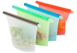 Merkloos Vershoudzakken Food Savers - Diepvrieszakken Vrieszakken Invrieszakken - Duurzaam Voedsel Bewaren - Siliconen - Herbruikbaar - Bewaarzakken - Lekvrij - BPA Vrij - Foodsavers - Fresh Bags - 3+1 Gratis -Mepal shop 1200x838 1