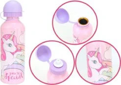 Broodtrommel + Drinkfles Unicorn | Lunchbox Voor Kinderen | Eenhoorn Roze LS03a -Mepal shop 1200x848 18
