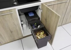 Blanco - Inbouw Prullenbak - 30 Liter Inhoud - Met 2 Compartimenten - Grijs 11 Blanco - Inbouw Prullenbak - 30 Liter Inhoud - Met 2 Compartimenten - Grijs -Mepal shop 1200x849 8