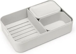 Brabantia Make & Take Bento Lunchbox Incl Bentobox - Large - Kunststof - Light Grey -Mepal shop 1200x859 2