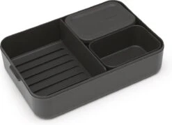 Brabantia Make & Take Bento Lunchbox Incl Bentobox - Large - Kunststof - Dark Grey -Mepal shop 1200x868 5
