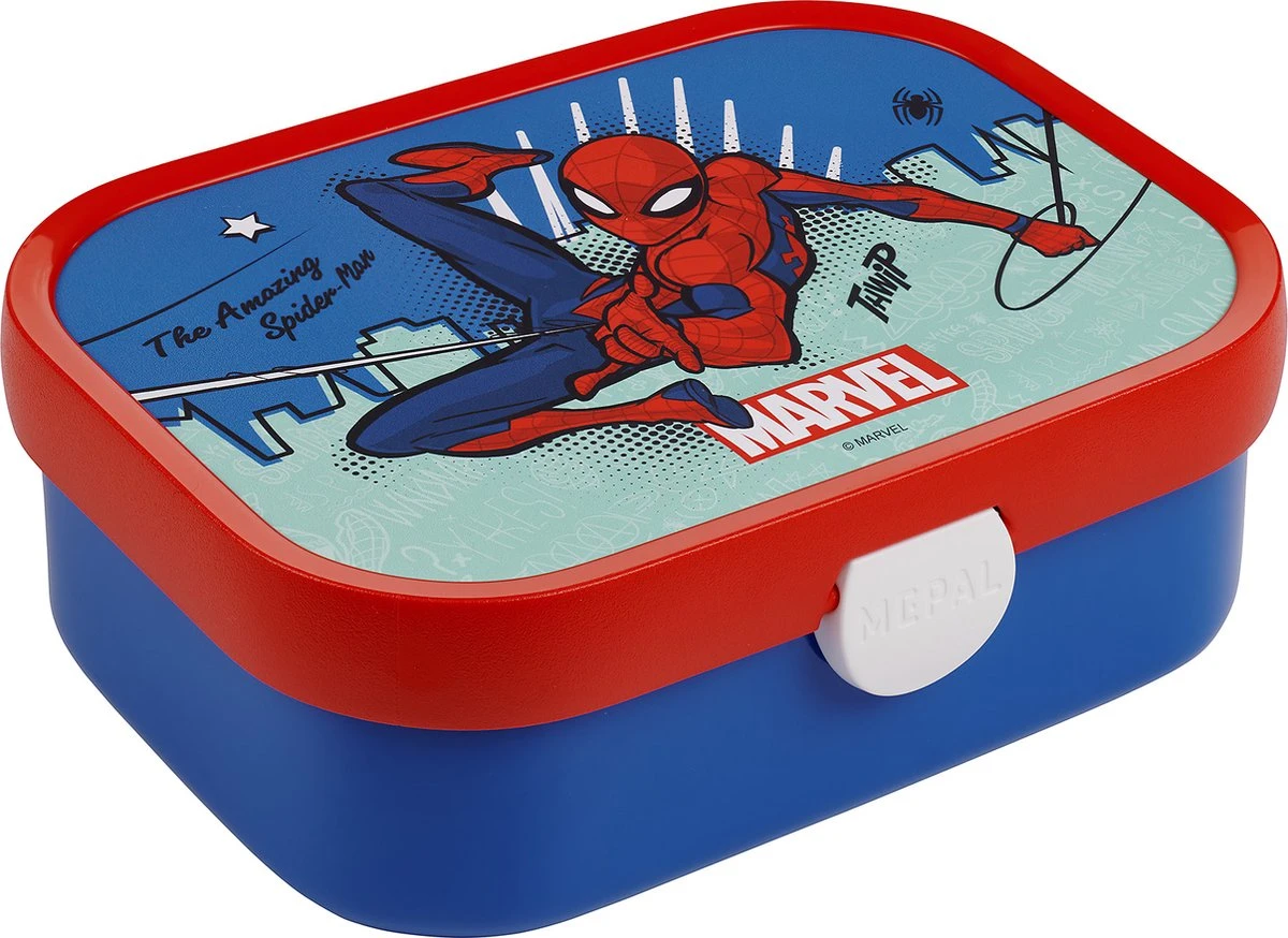 Mepal – Lunchset Campus (sb + Lb) – Schoolbeker En Broodtrommel Voor Kinderen – Spiderman – Bento Box - Lekvrij 4 Mepal – Lunchset Campus (sb + Lb) – Schoolbeker En Broodtrommel Voor Kinderen – Spiderman – Bento Box - Lekvrij - Afbeelding 2