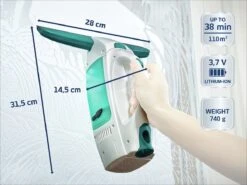 Leifheit Dry & Clean Raamzuiger - Click System - 17 Cm Wisbreedte - Raamoppervlakte 110 M² - Tot 38 Minuten -Mepal shop 1200x899 31