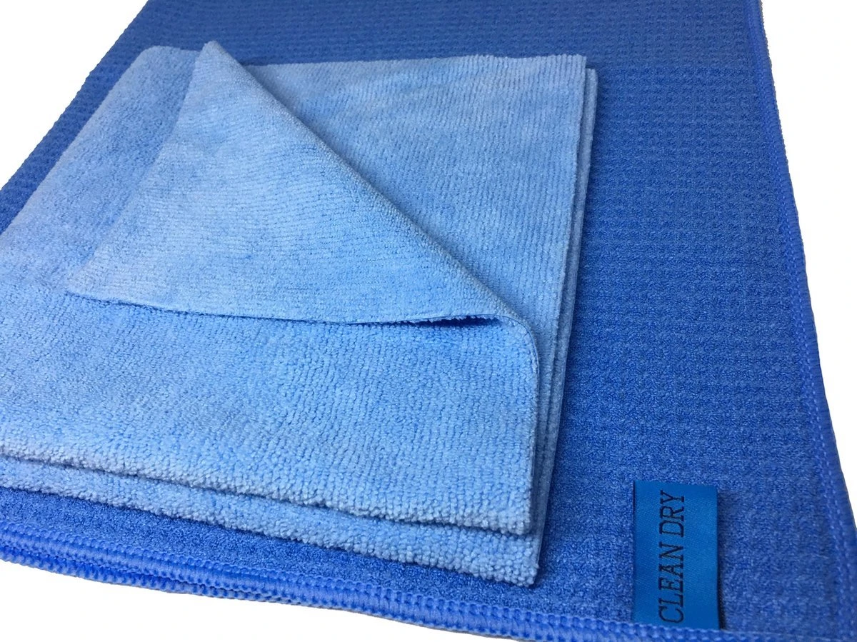 Merkloos Ramenset Raamdoeken Microvezel Glasdoeken Droogdoek Ramen Clean Dry Blauw/blauw 8 Merkloos Ramenset Raamdoeken Microvezel Glasdoeken Droogdoek Ramen Clean Dry Blauw/blauw - Afbeelding 6