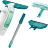 Leifheit Dry & Clean Ruitenreiniger Met Steel (43 Cm), Inwasser En Smalle Zuigmond (17 Cm) Click System