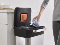 Joseph Joseph Intelligent Waste Prullenbak Titan Slim - RVS - 30 L - Zilver 34 Joseph Joseph Intelligent Waste Prullenbak Titan Slim - RVS - 30 L - Zilver -Mepal shop 1200x900 103