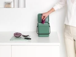 Brabantia Sort & Go Aanrecht Afvalbakje - 3 L - Fir Green -Mepal shop 1200x900 109