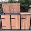 Container Ombouw 3 Bak - 240 Liter - Douglas - Kliko Ombouw -Mepal shop 1200x900 134