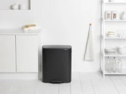 Brabantia Bo Prullenbak - 2 X 30 L - Matt Black -Mepal shop 1200x900 49