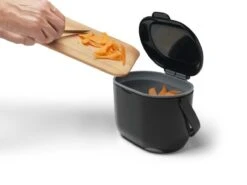 Compost Caddy GFT Afvalbakje Met Losse Binnenemmer - 3 L - Zwart / Grijs -Mepal shop 1200x900 81