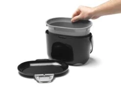 Compost Caddy GFT Afvalbakje Met Losse Binnenemmer - 3 L - Zwart / Grijs -Mepal shop 1200x900 83