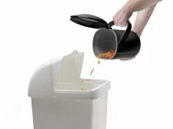 Compost Caddy-GFT Afvalbakje - Losse Binnenemmer - Zwart / Grijs - Met Rol Biologisch Afbreekbare Zakjes -Mepal shop 1200x900 91