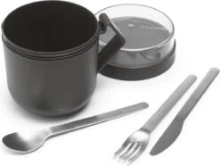 Brabantia Make & Take Soepbeker - 0,6 L - Kunststof - Dark Grey -Mepal shop 1200x902 8