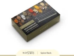 Noswo Kruidenrek Ophangbaar - Voor 24 Kruidenpotjes - 4 Stuks - Keukenrek Hangend - RVS - Zwart -Mepal shop 1200x905 7