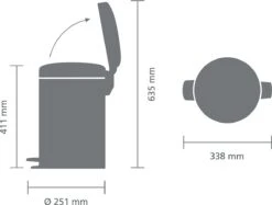 Brabantia NewIcon Prullenbak - 12 L - Soft Beige 17 Brabantia NewIcon Prullenbak - 12 L - Soft Beige -Mepal shop 1200x909 5