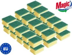 Schuursponsjes Schoonmaak Profi - 30 Stuks - 85x65x45mm - Voordeelverpakking - MADE IN EU