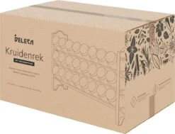 Deleca Kruidenrek Organizer Met 24 Kruidenpotjes - Vierkant - Strooideksel & Labels - Ophangbaar Of Staand - Industrieel / Zwart -Mepal shop 1200x920 13