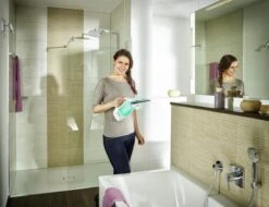 Leifheit Dry & Clean Ruitenreiniger Met Steel (43 Cm), Inwasser En Smalle Zuigmond (17 Cm) Click System -Mepal shop 1200x923