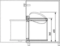 Hailo Compact-Box M Prullenbak - 15 L - Inbouwprullenbak - RVS -Mepal shop 1200x933 2