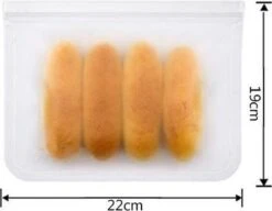 Herbruikbare Vershoudzakken Voor Diepvries, Koelkast En Vriezer – Set Van 2 Stuks - Formaat GROOT - 1000 ML Per Stuk - 19 X 22 Cm - Luchtdicht, Lekvrij En EXTRA STERK - Bewaarzakjes / Boterhamzakje - BPA Vrij -Mepal shop 1200x933 3