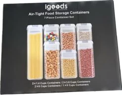 IGOODS - Voorraadpotten - Voorraaddozen- Voorraadboxen 7 Stuks - Met Zwarte Deksel -Mepal shop 1200x933 4